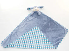 Bunny Blue Teddy Blanket