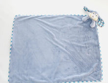 Bunny Blue Teddy Blanket