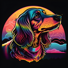 Dachshund Retrowave T-shirt
