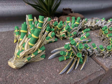 Gold/Silver Bamboo Dragon -3D Printed Fidget Toy Figurine Gifts 40cms