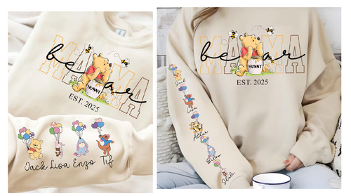 MAMA/NANNY BEAR POOH FLEECE JUMPERS