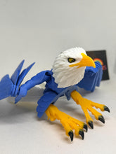Articulated 3D Eagle blue/yellow – 3D Printed Majestic Bird of prey