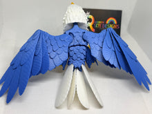 Articulated 3D Eagle blue/yellow – 3D Printed Majestic Bird of prey