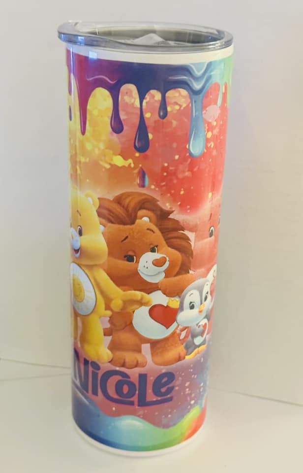 Care bear drip 20oz tumbler