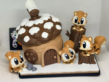 Chipmunk Winter Cottage – Adorable 3D Woodland Diorama