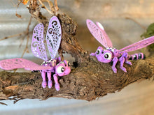 Purple Sparkle Articulated Dragonfly