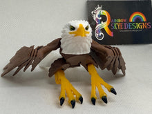 Articulated 3D Small Eagle brown – 3D Printed Majestic Bird of prey