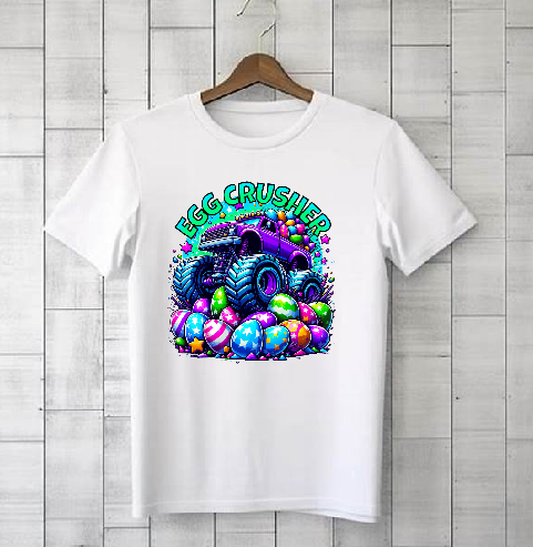 Egg Crusher Easter Monster Truck T-shirt