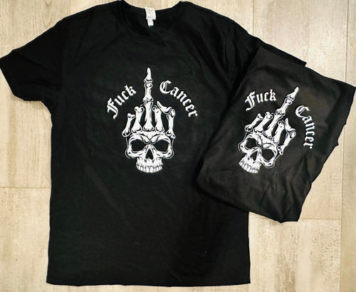 Fuck Cancer Skull T-shirt