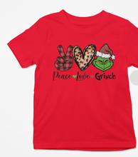 Peace love Grinch Tshirt