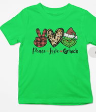 Peace love Grinch Tshirt