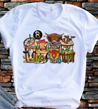 Highland Cow Coffee Tshirt
