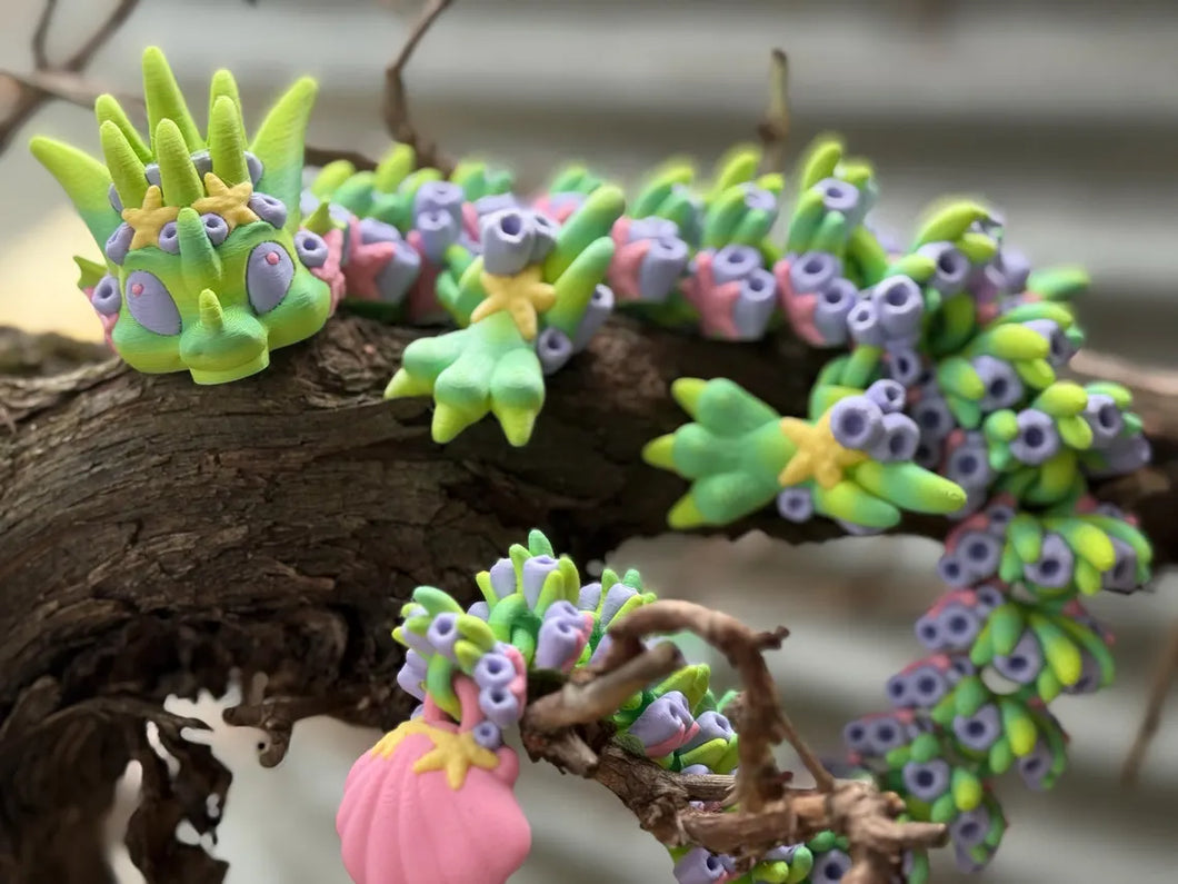 Sea bloom Dragon 3D Printed Articulated Dragon