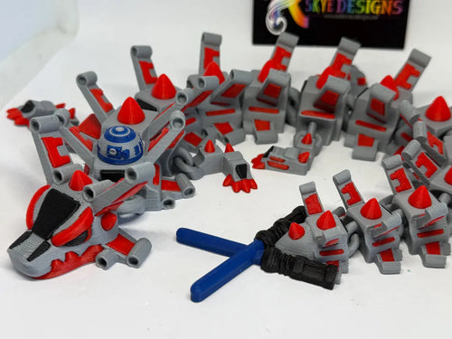 Jedi Flight Dragon 3D Printed Articulated Dragon