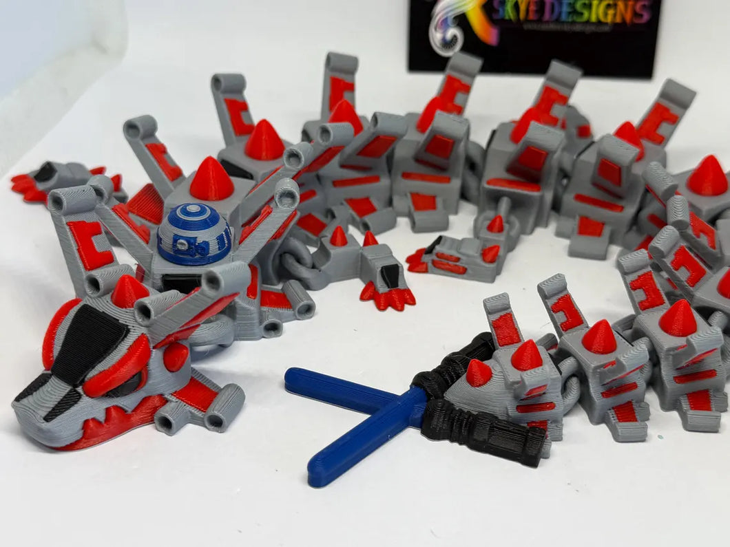 Jedi Flight Dragon 3D Printed Articulated Dragon