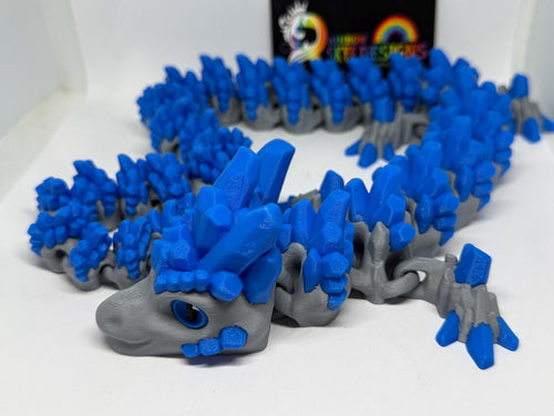 Frostbite Crystal Dragon – Articulated 3D Print