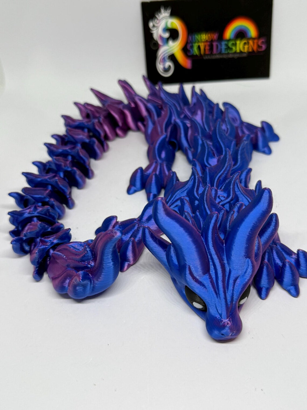 Midnight Flame Dragon – Articulated 3D Print