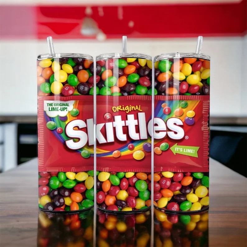 Skittles 20oz tumbler
