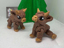 3D Mini Highlander Cow – Movable and Full of Personality-Fidget-Collectable-Pets