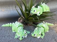 3D Green Spotted Dragon – Movable and Full of Personality-Fidget-Collectable-Pets