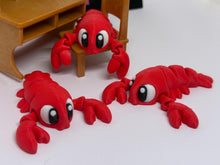 3D Printed Red Lobster Sebastian Figurine – Nautical Decor
