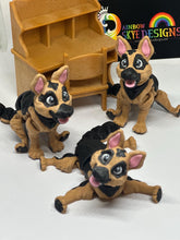Articulated German Shepherd Figure: Posable Puppy Dog Toy