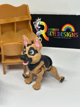 Articulated German Shepherd Figure: Posable Puppy Dog Toy