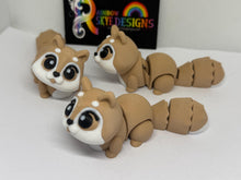 3D Printed Squirrel Figurine – Poseable Articulated Tail