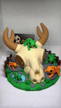 Iguana Skull Hideout Diorama-3D printed