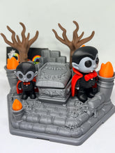 Spooky Graveyard Playset – Vampire & Skeleton Friends 3D printed