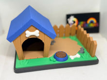 3D Printed Puppy & Doghouse Playset: Miniature Pet Lover Gift