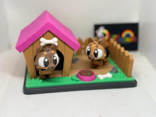 3D Printed Puppy & Doghouse Playset: Miniature Pet Lover Gift