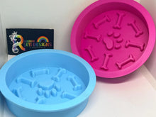 Slow Feeder Cat Bowl – Paw & Bone Design 3D printed