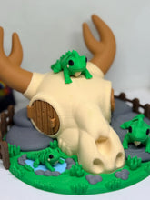 Iguana Skull Hideout Diorama-3D printed