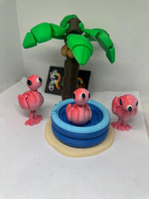 Flamingo Pool Party Clicker Set 3D printed