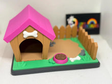 3D Printed Puppy & Doghouse Playset: Miniature Pet Lover Gift