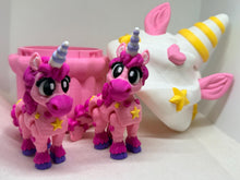 Unicorn Cupcake Container with Baby Unicorns – 3D Printed Fantasy Set