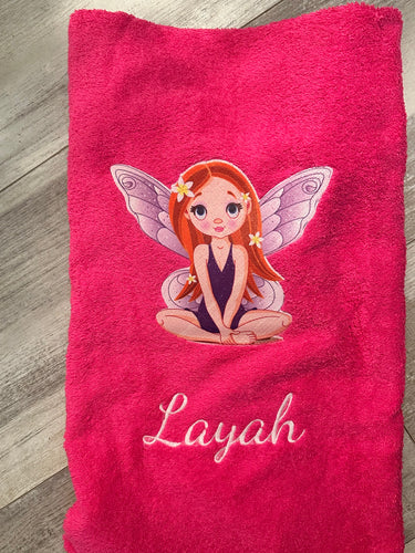 Fairy cartoon towel