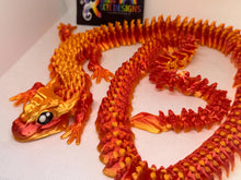 Inferno Scaled Dragon – Articulated 3D Printed Display Piece