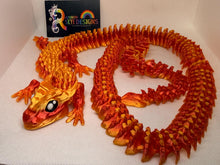 Inferno Scaled Dragon – Articulated 3D Printed Display Piece
