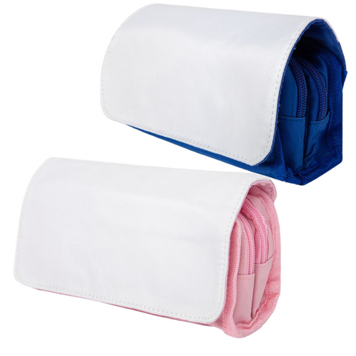 Pencil Bag – Pink or Blue with 2 Pockets