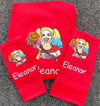 Harley Girl Personalized Towel