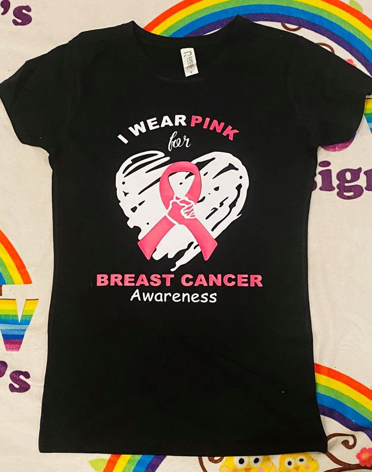 I wear Pink for Breast Cancer Awareness tshirt