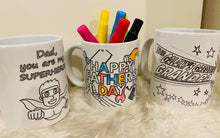fathers day Colour In Mugs