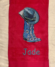 Cow Girl Boots towel