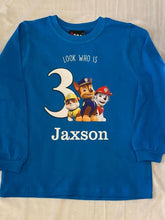 Paw patrol birthday top