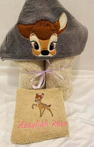 Bambi Hooded towel