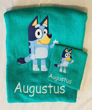 Bluey Personalised towel