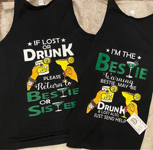 If lost or Drunk Please return tshirt set