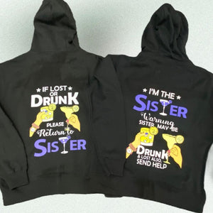 If lost or Drunk Please return hoody set
